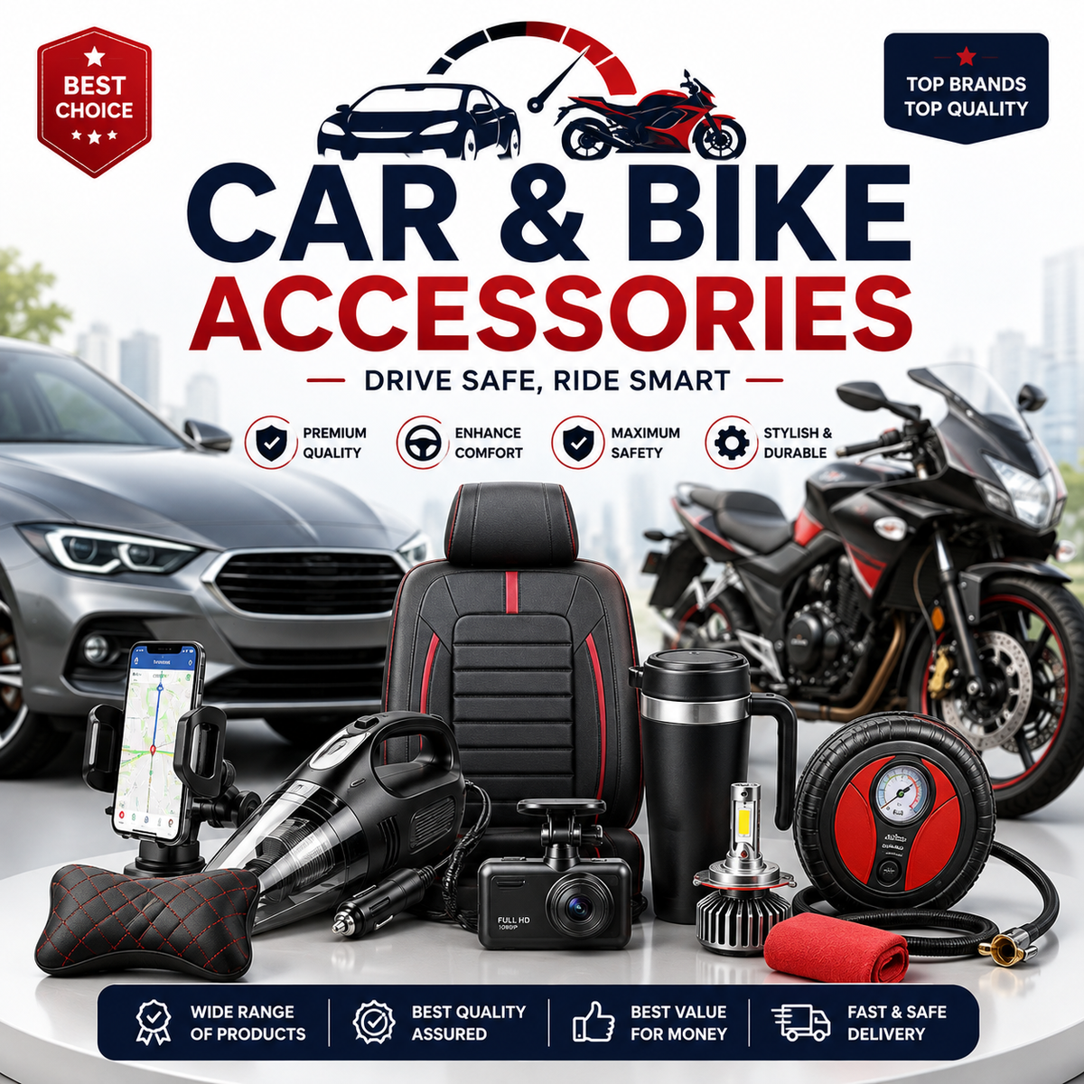 Car & Bike Accessories – Auto Essentials & Gadgets